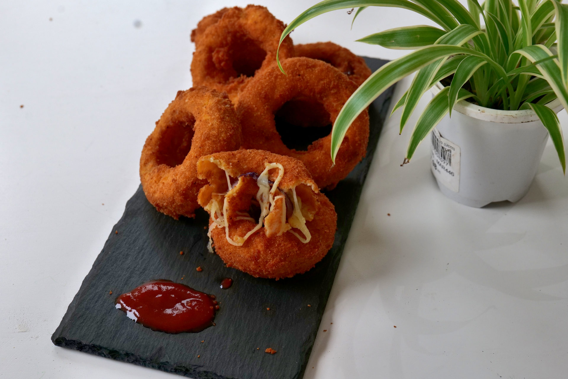 Cheesy Onion Rings